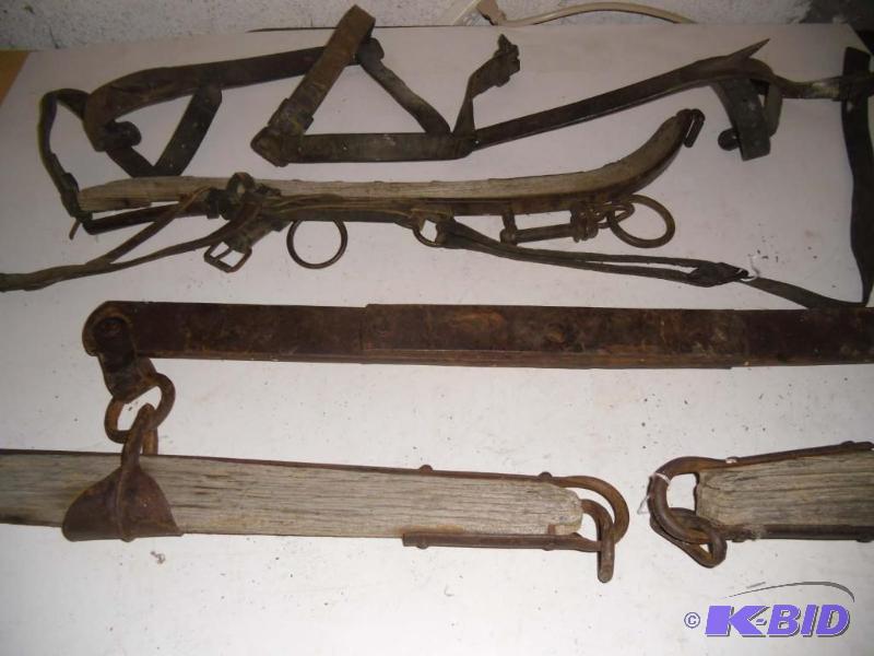 Vintage Wooden Double Yoke Harness Wood and Iron for Horse Team