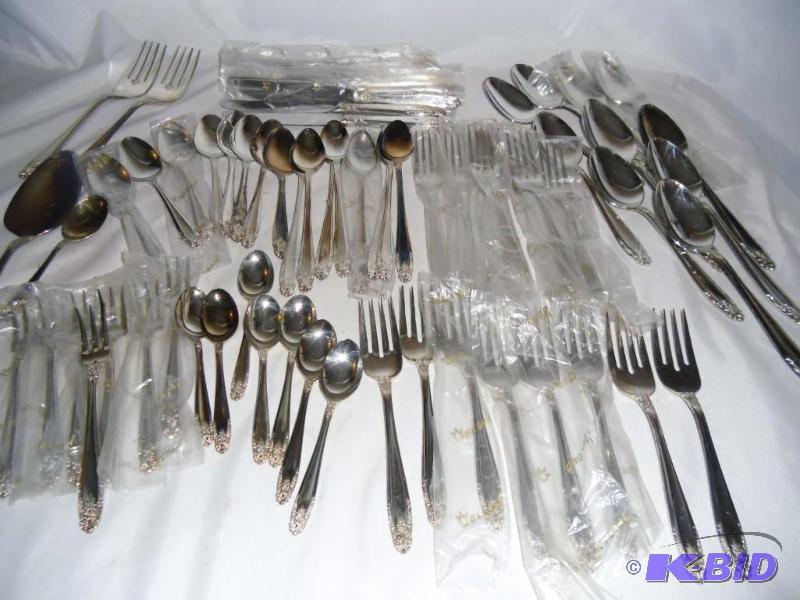 68 pieces Nickel Silver Flatware & Serving Set Made Japan