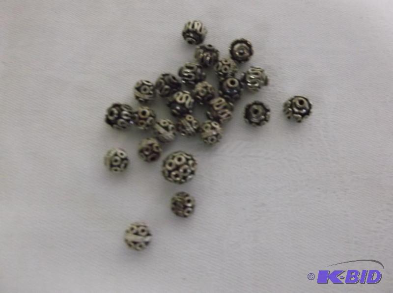 Sterling silver mixture of spacer beads....