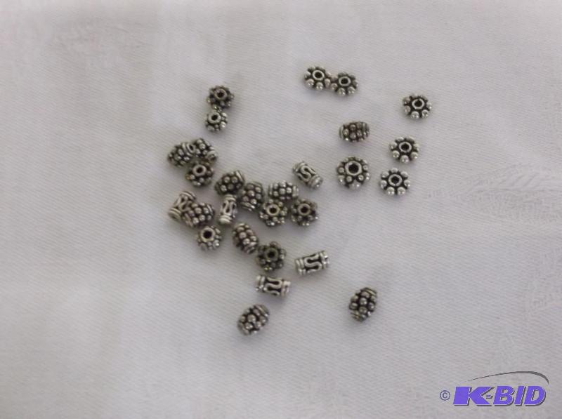 Sterling silver mixture of spacer beads....