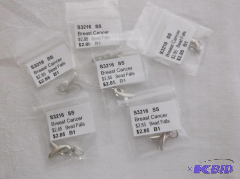 Sterling silver Survivor Breast cancer ribbon...