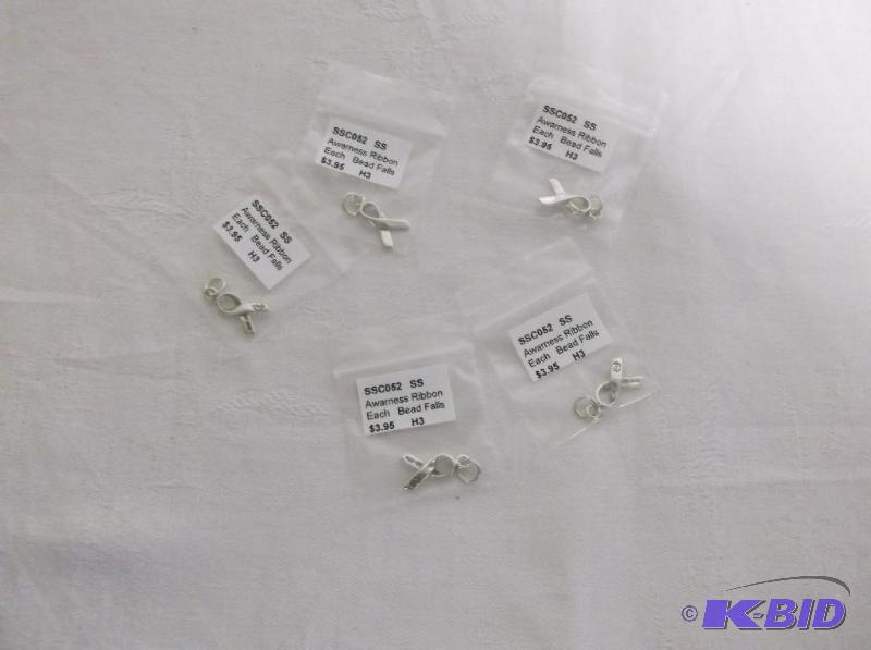 Sterling silver Cancer awareness ribbons....