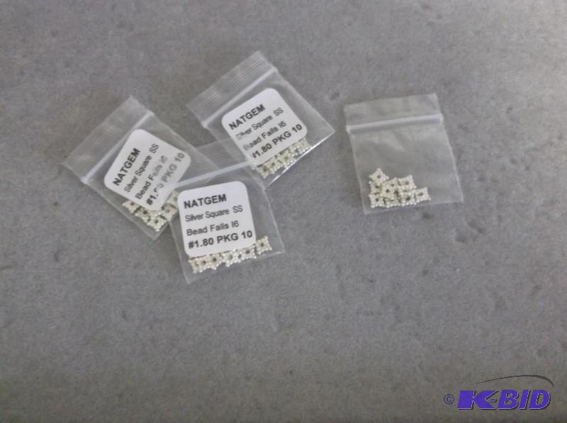 Sterling silver square spacers....