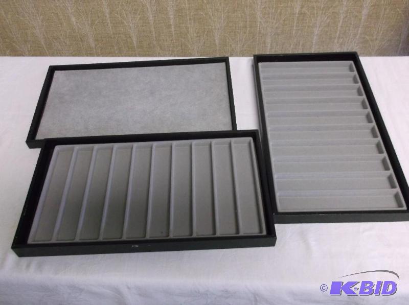 Lot of 3 jewelry trays great useable conditio...
