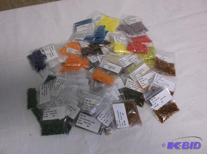 Lot of Delica beads 121-123,125 j ,131-133,13...