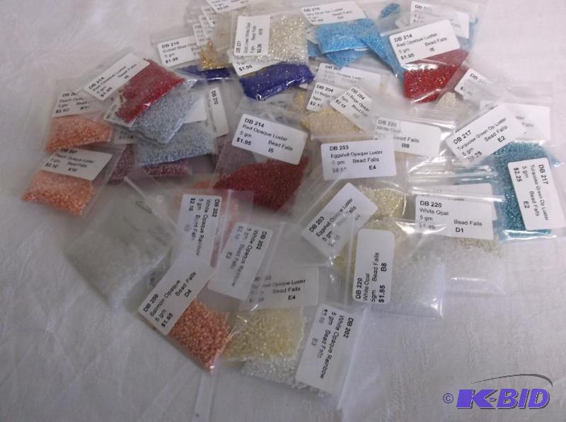 Lot of Deilca beads #s 202-207,209-211,214-21...