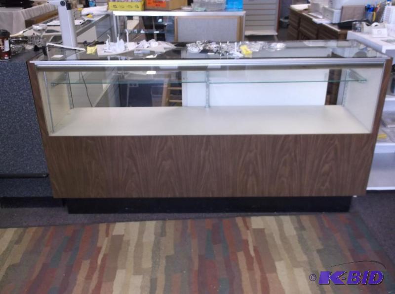 Lighted showcase with underneath storage 72&q...