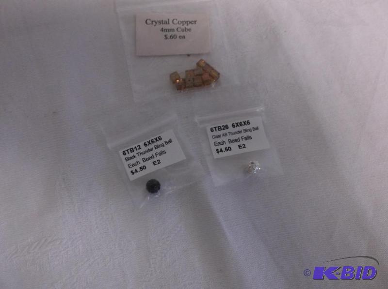 Black Thunder Bling Ball,Clear AB, 4mm Crysta...