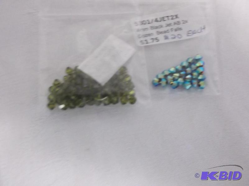 4mm Olive &amp 4mm Jet Black AB X2....