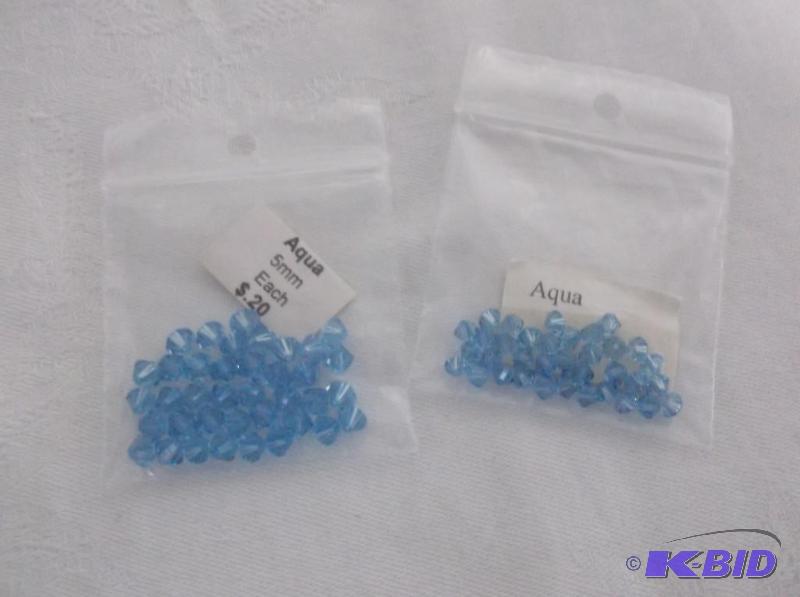 4mm and 5mm Aqua....