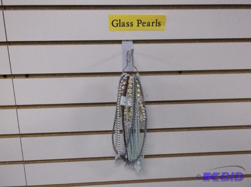 Blue Pearlized Glass And A Cream Pearl Teardr...