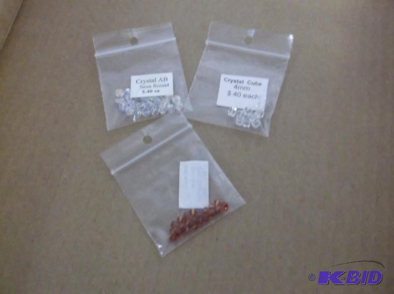 4mm Indian red and 5mm crystal AB and 4mm cry...