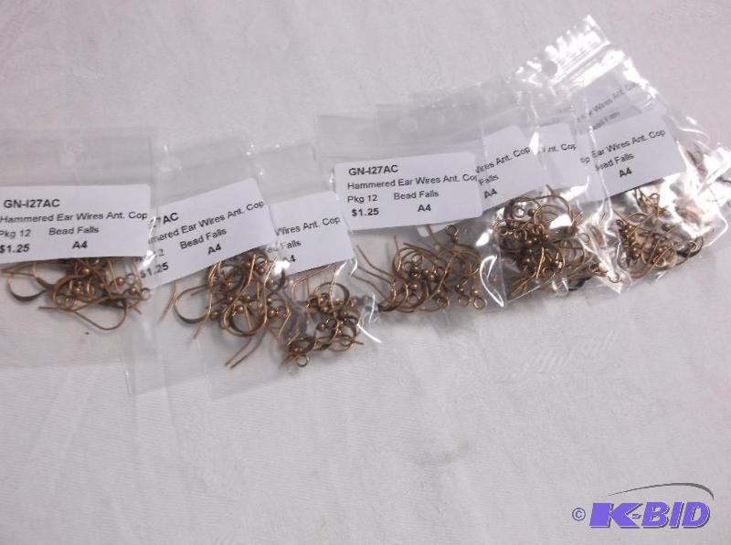 Antique copper ear wires....