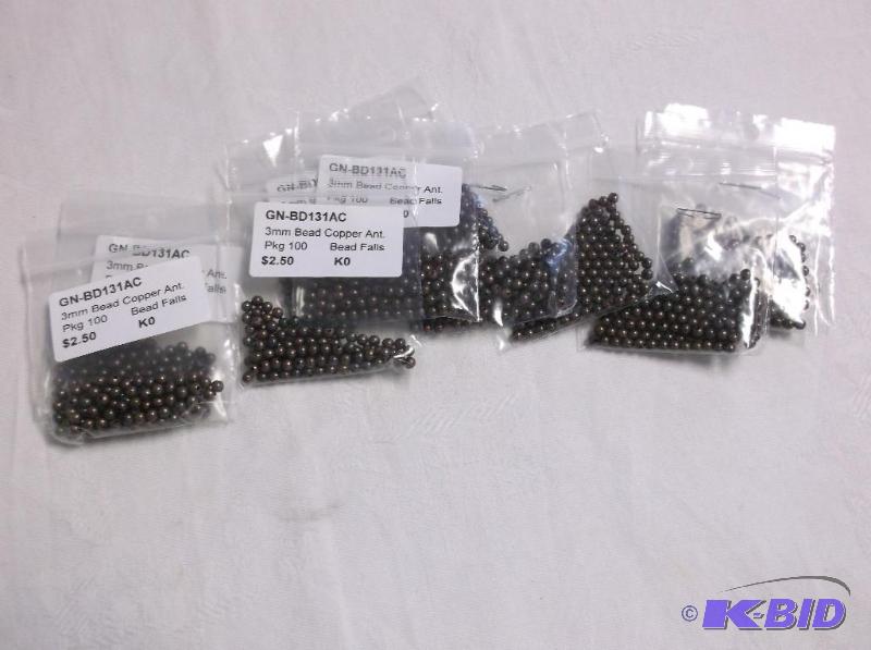 Antique copper 3mm rounds....