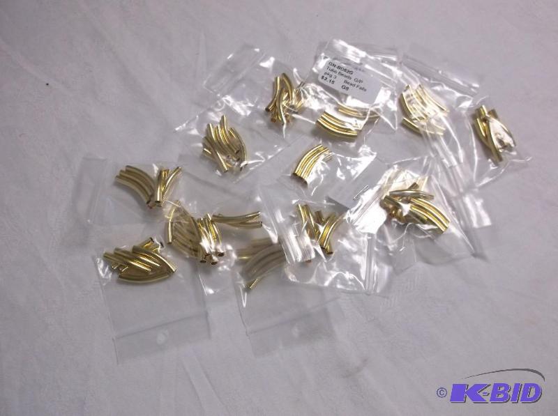 Gold Tube Bead....