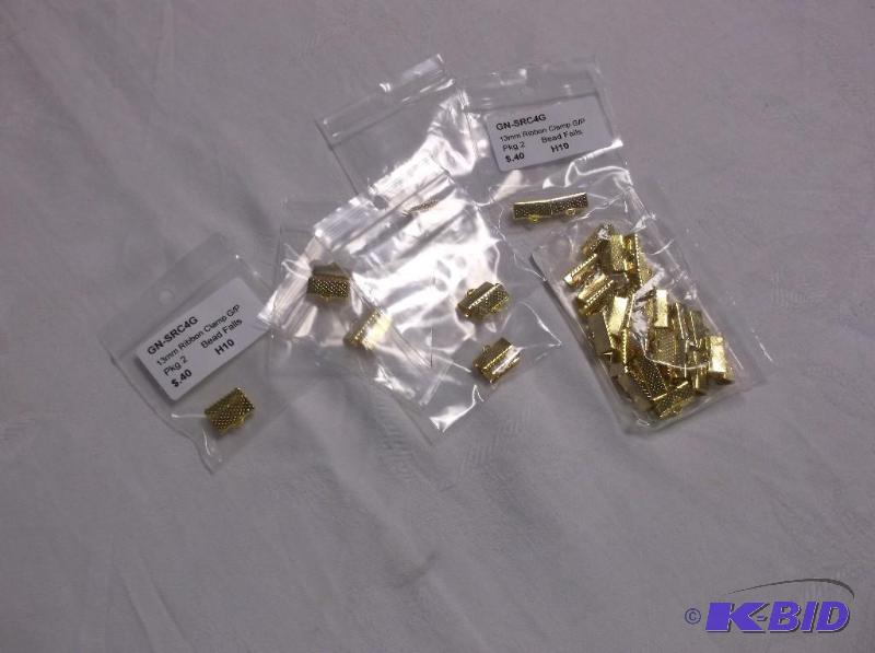 Gold 13mm Ribbon Clasp....