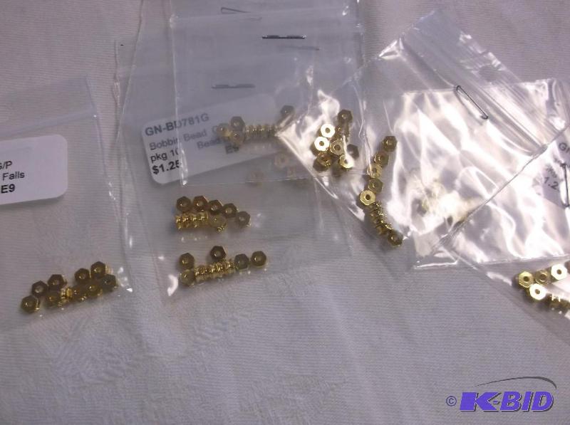 Gold Bobbin Beads....