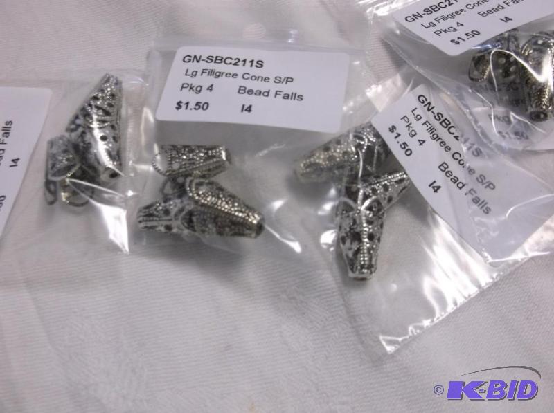 Antique Silver Bead Cones....
