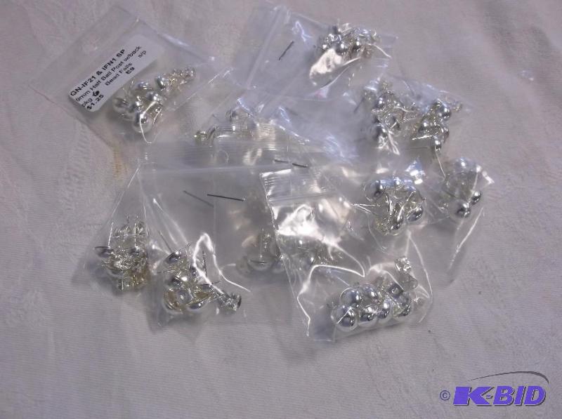 Silver 9mm Ear Post With Back....