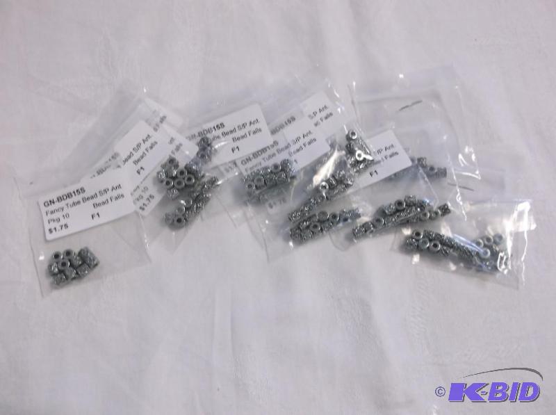 Antique Silver Fancy Tube Beads....