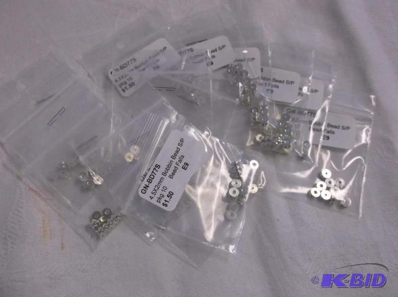 4 x 5 Silver Bobbin Bead....