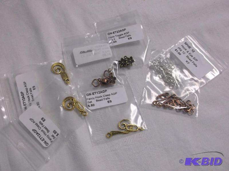 Assortment of hook an eye toggles....
