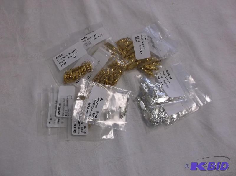 Lot of Screw barrel, Strand clasp,Pearl clasp...