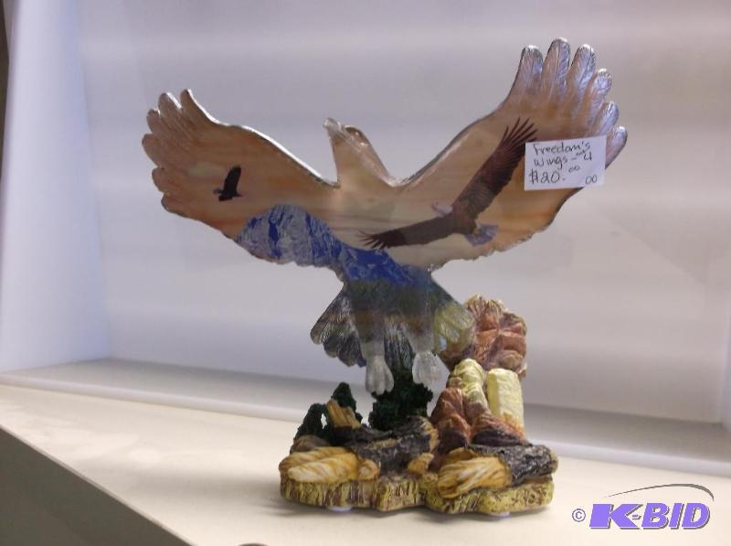 Beautiful eagle figurine On freedoms wings co...