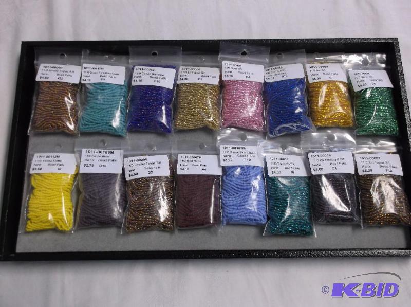 Assortment of 110 Seed Bead Bag Hank....