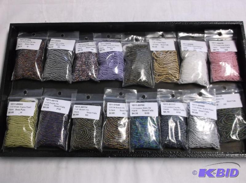 Assortment Of 110 Seed Bead Bag Hank....