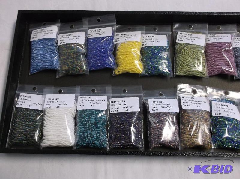 Assortment Of 110 Seed Bead Bag Hank....