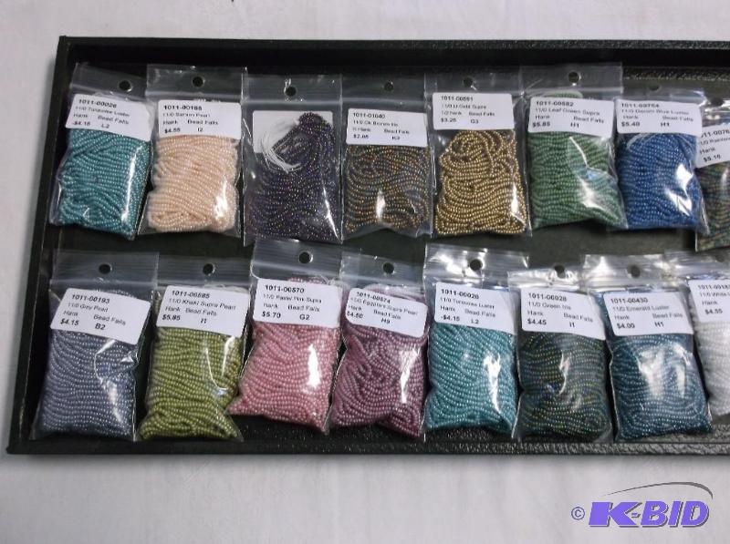 Assortment of 110 Seed Bead Bag Hank....
