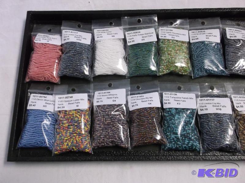 Assortment Of 110 Seed Bead Bag Hank....