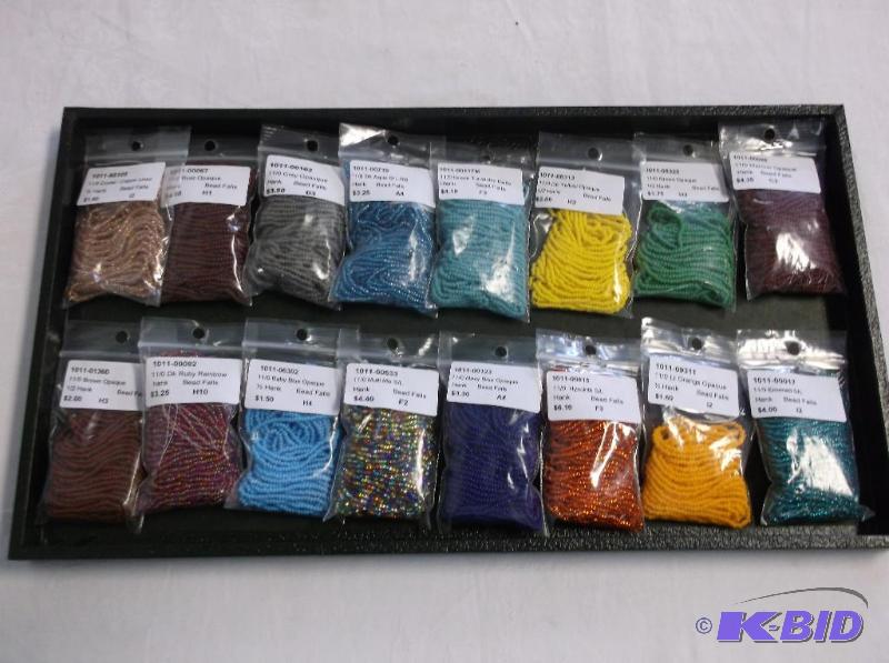 Assortment Of 110 Seed Bead Bag Hank....