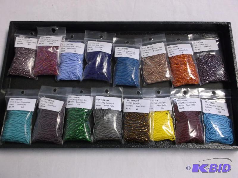 Assortment Of Seed Bead Bag Hank....