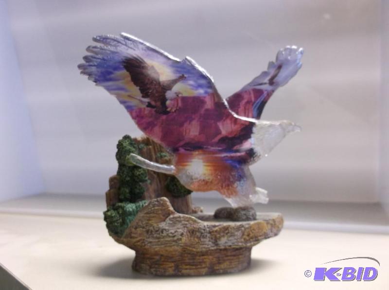 Beautiful eagle figurine on freedoms wings co...