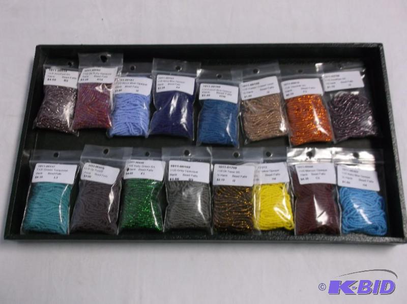 Assortment Of 110 Seed Bead Bag Hank....