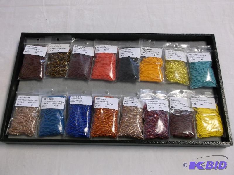 Assortment Of 110 Seed Bead Bag Hank....
