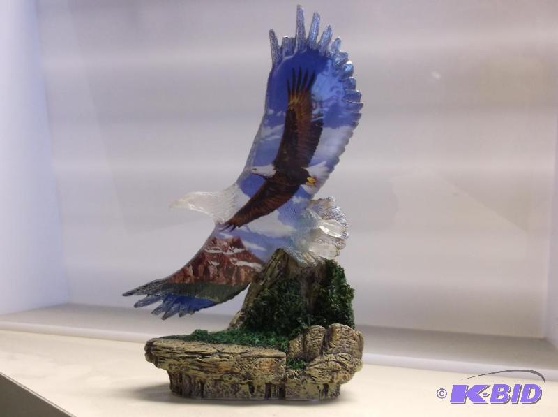 Beautiful eagle figurine on freedoms wings co...