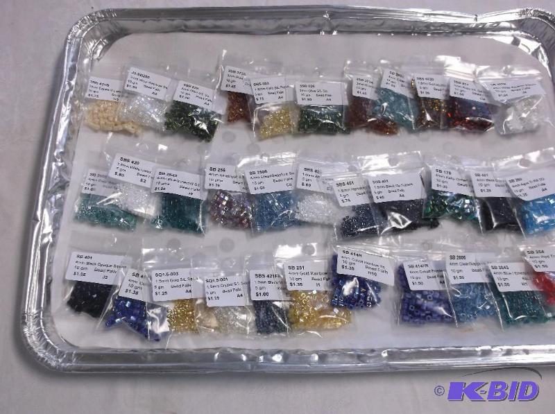 Assortment of Square Seed Beads....