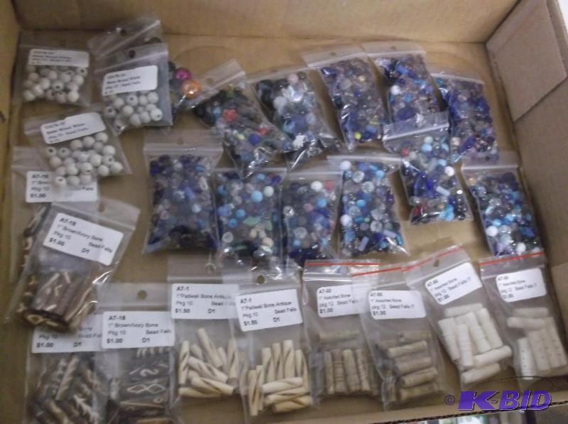 Lot with 1&quot Padwali bone antique and mix...