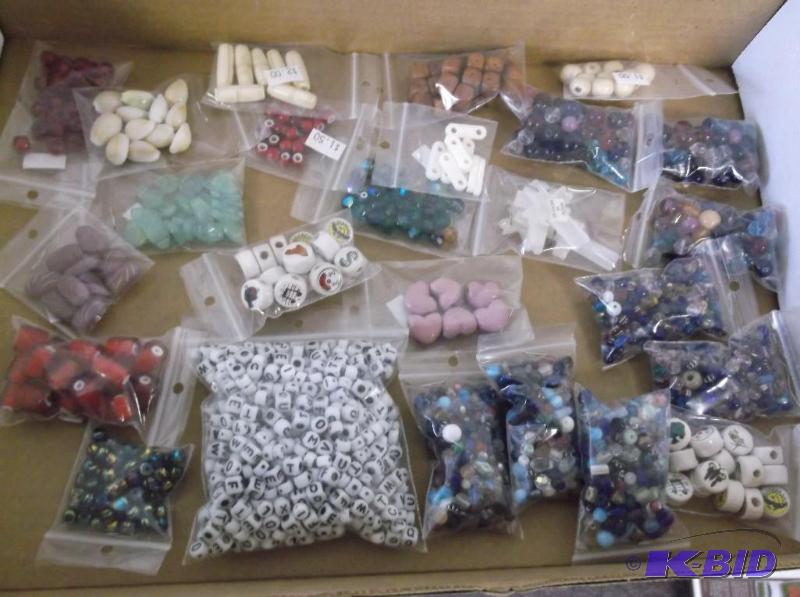 Lot with Large Assortment Of Beads....