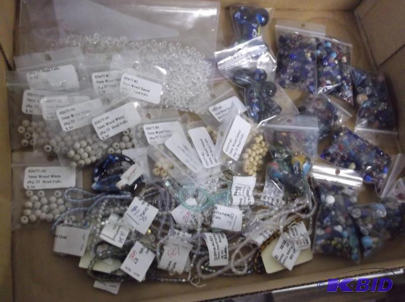 Lot With Assortment Of Beads &amp Wooded Nat...