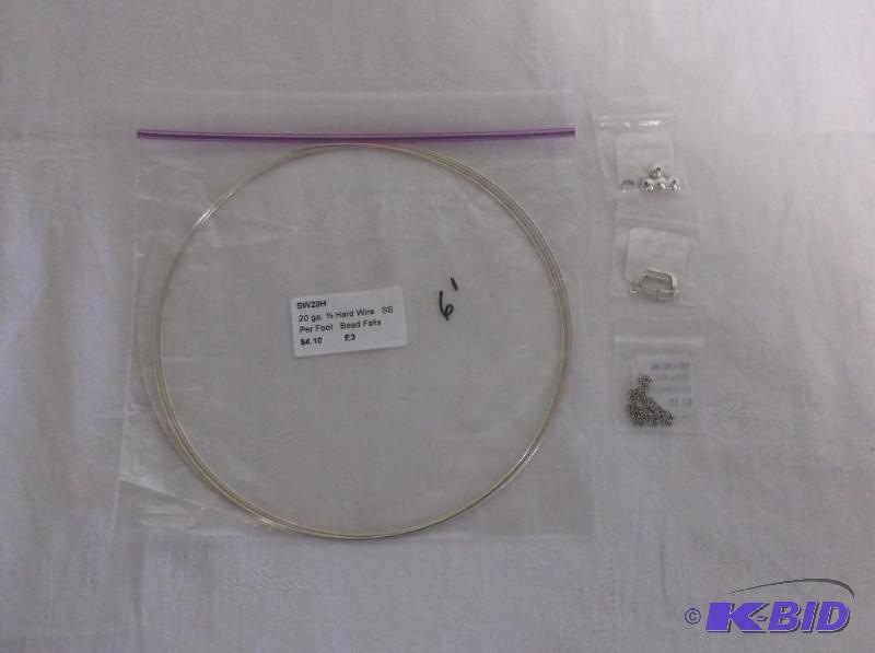 6 ft. Sterling silver hard wire and 3 packs o...