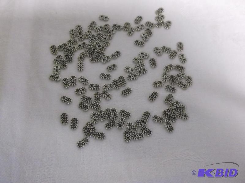 Sterling silver 6mm double hieshi beads....