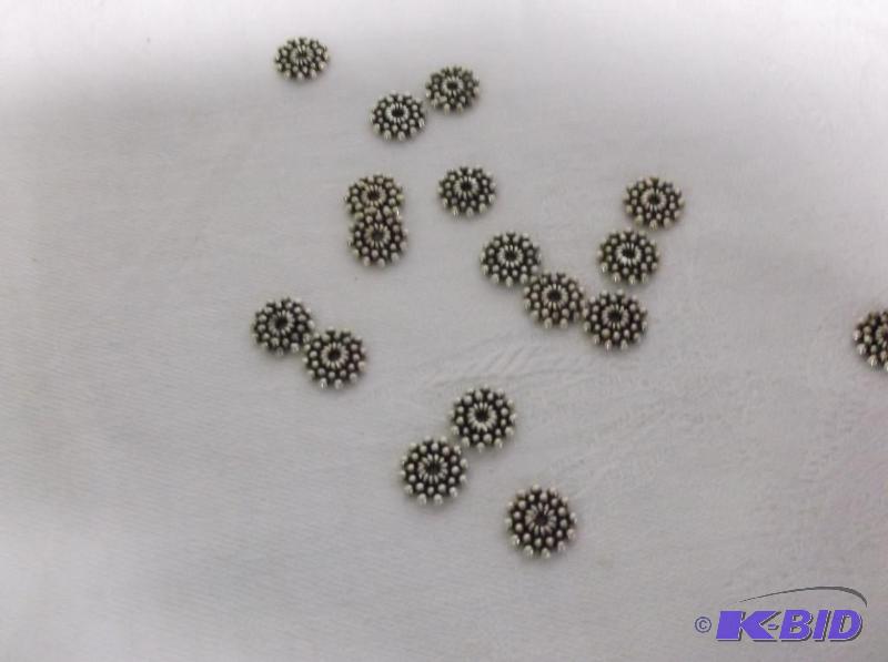 Sterling silver 11mm Rundelle beads...