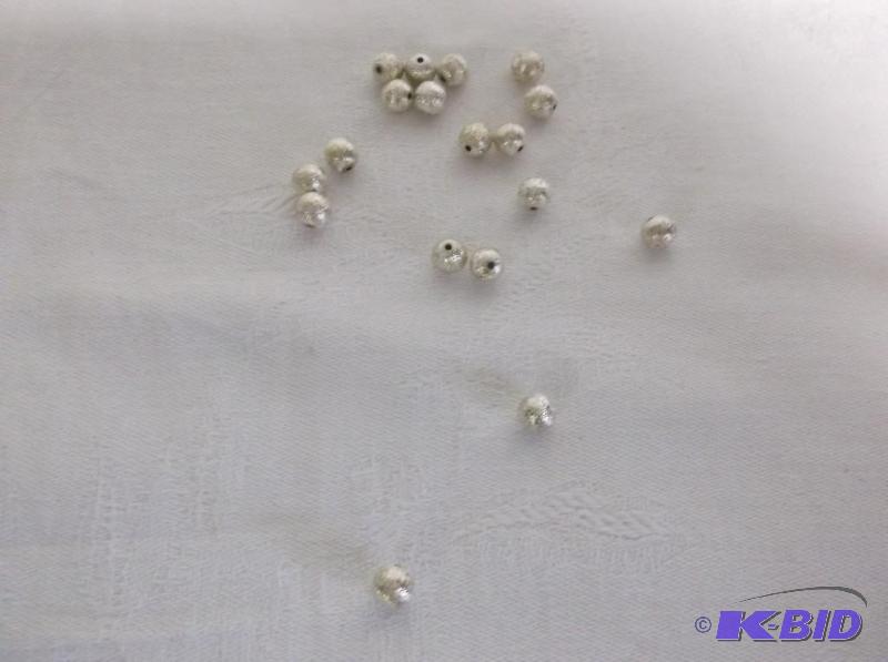 Sterling silver 6mm beads....