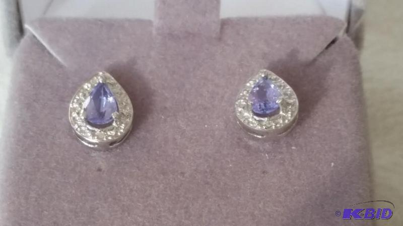 Tanzanite & Diamond Earrings