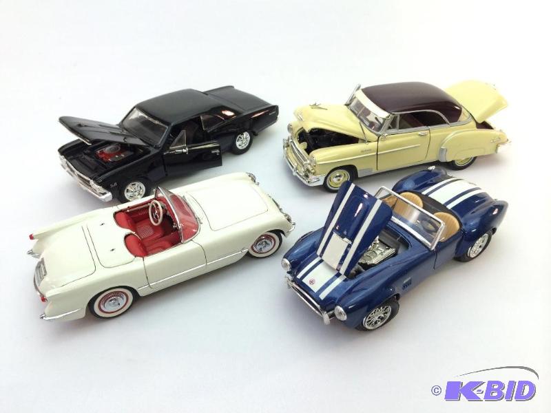 lot of 4 collectors cars 1 124 scale