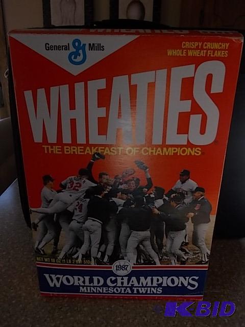 Wheaties&nbspBox 1987 Twins World Champions...